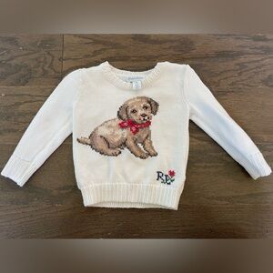 Ralph Lauren, dog sweater, size 18m